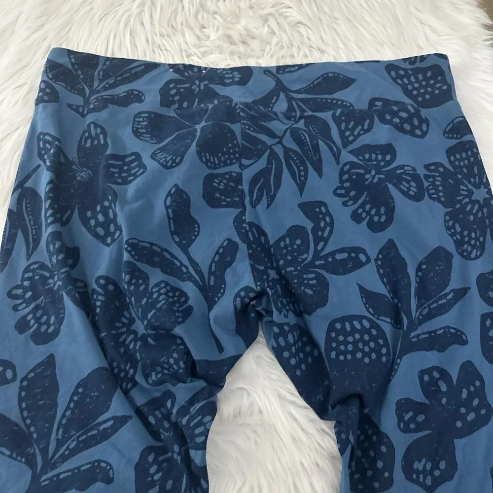 Sonoma Womens Cropped Leggings 3X Floral Oeko-Tex Comfort Stretch - Picture 10 of 12